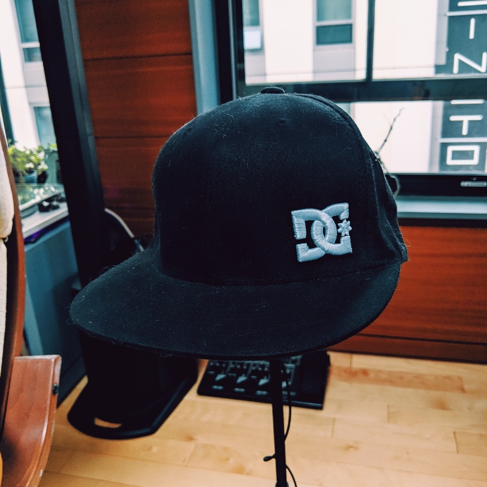 DC flat brim hat
